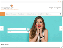Tablet Screenshot of cosmediclist.com